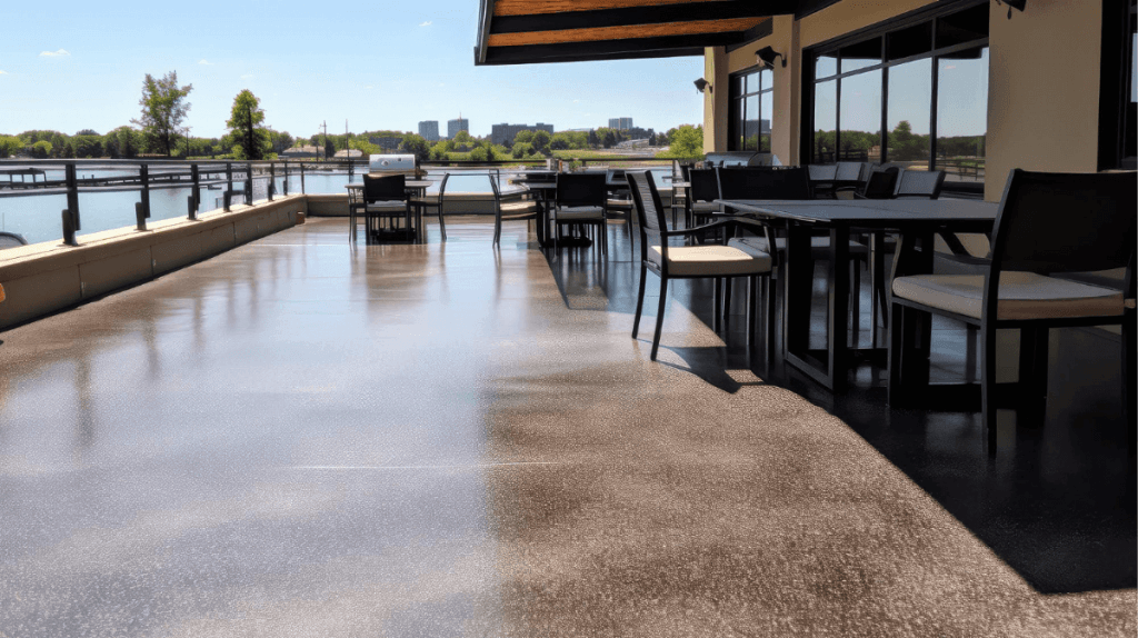 Terrasse en résine