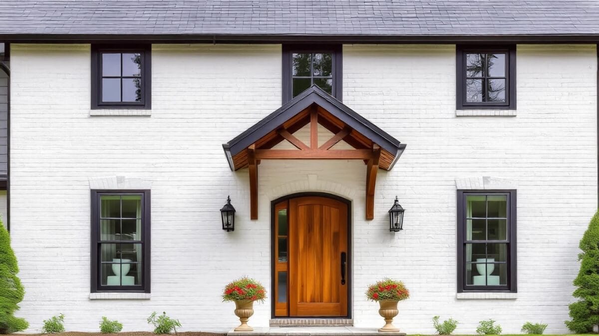 façade maison gris perle