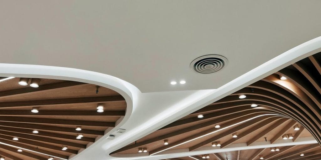 plafond suspendu placo