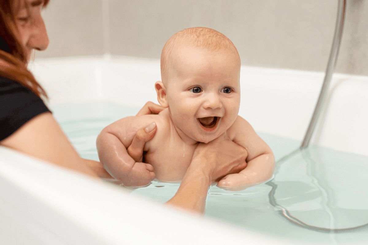 bébé salle de bain