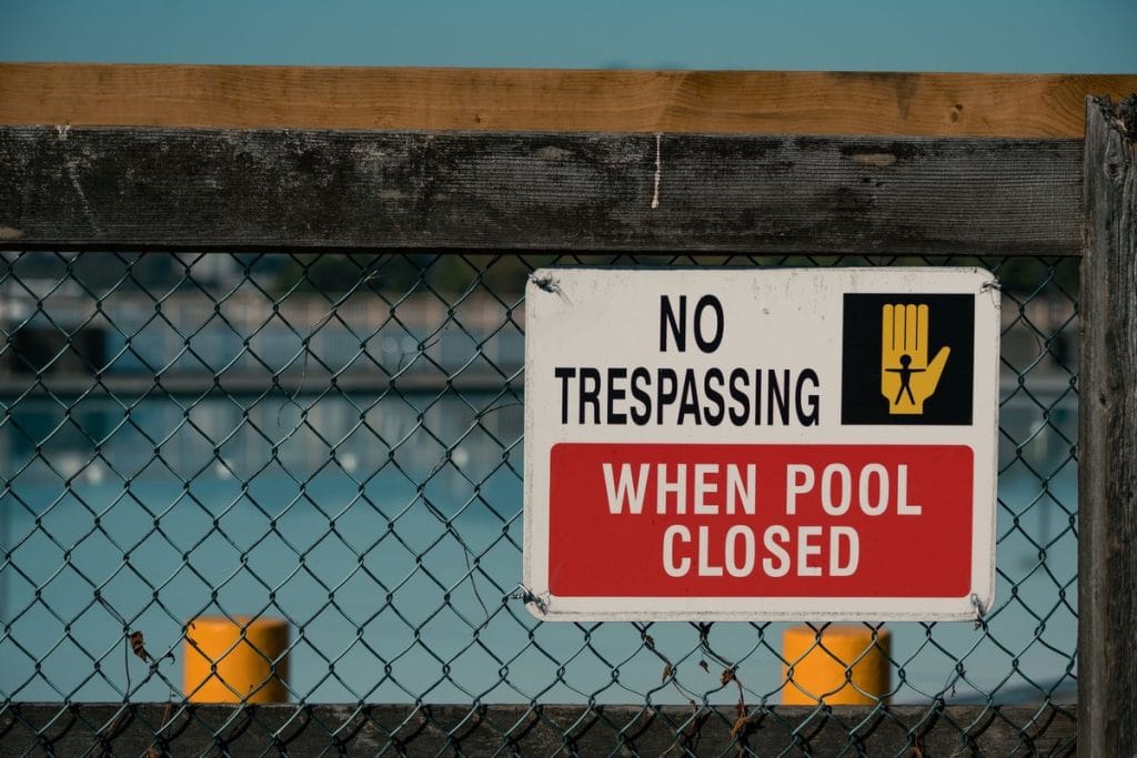oxygène actif piscine interdit