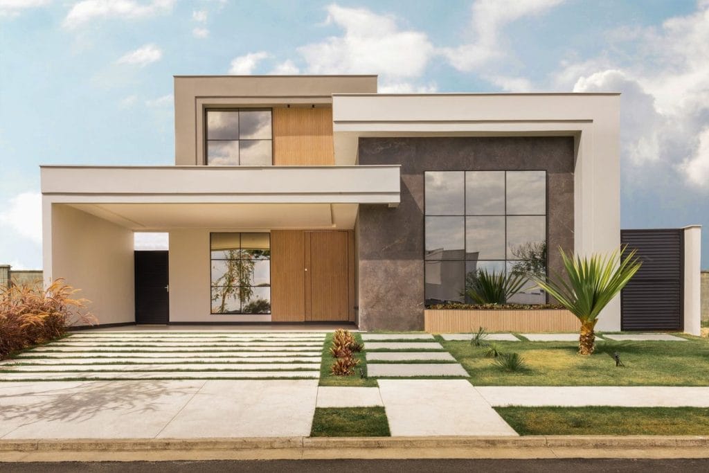 maison en u - plan