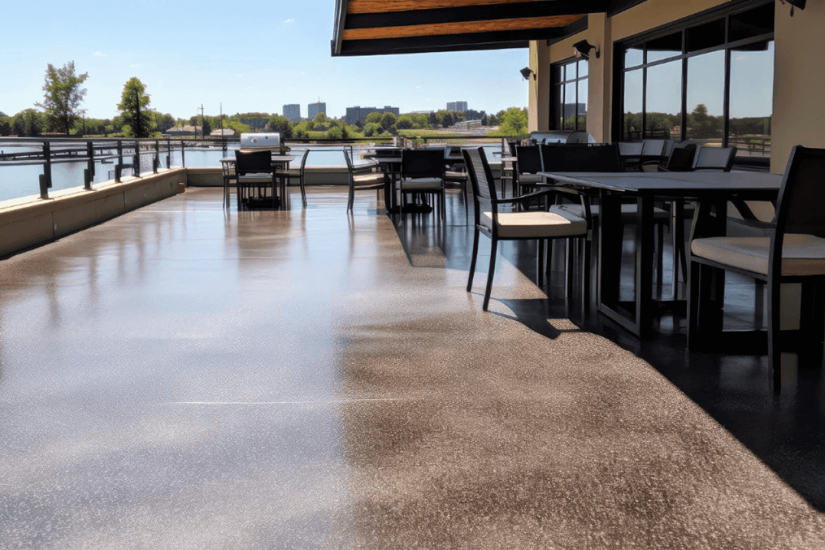 Terrasse en résine